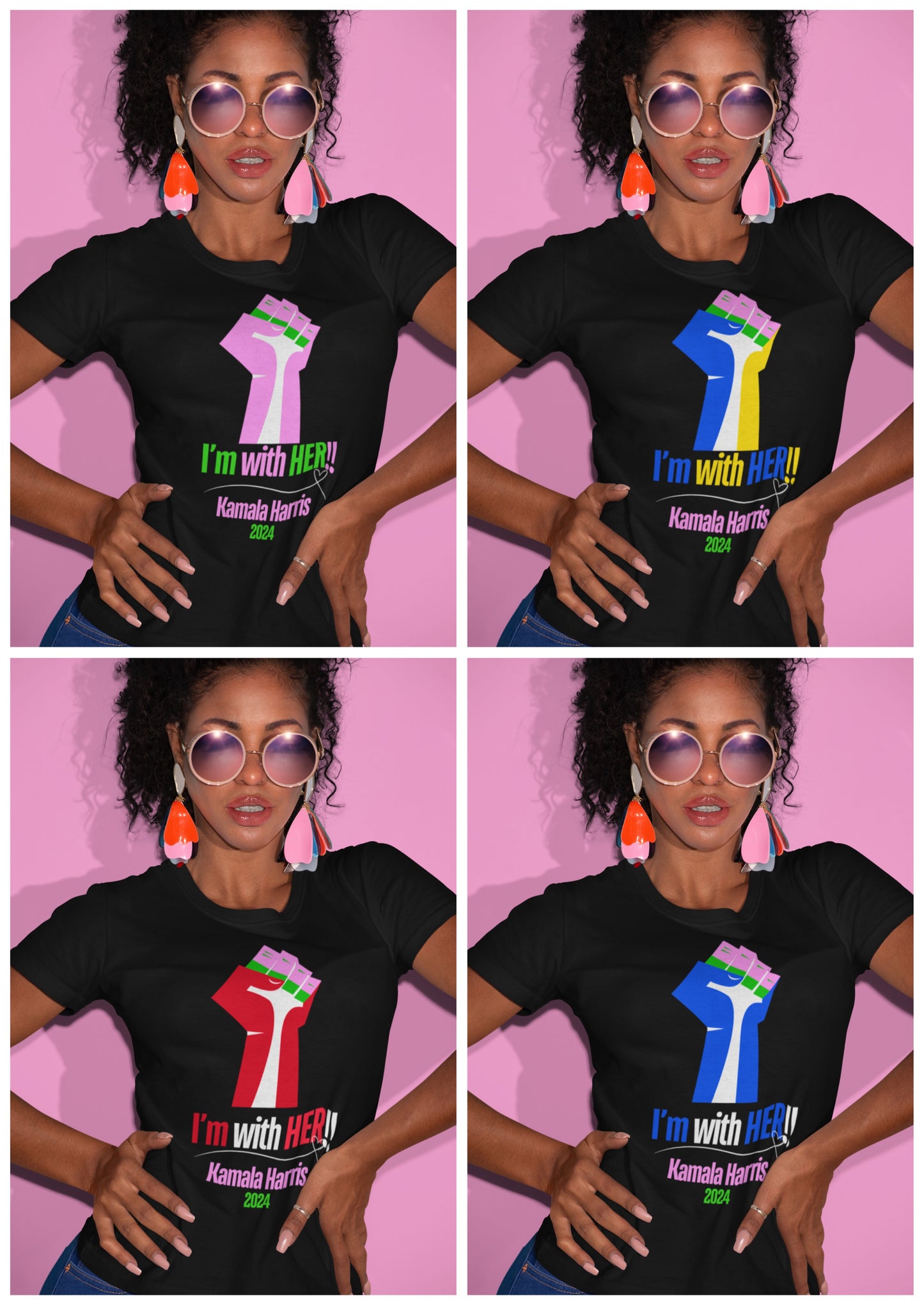 Solidarity Adult T-shirt: Kamala Harris 2024 (ATTENTION: Specify Color in Note Section)