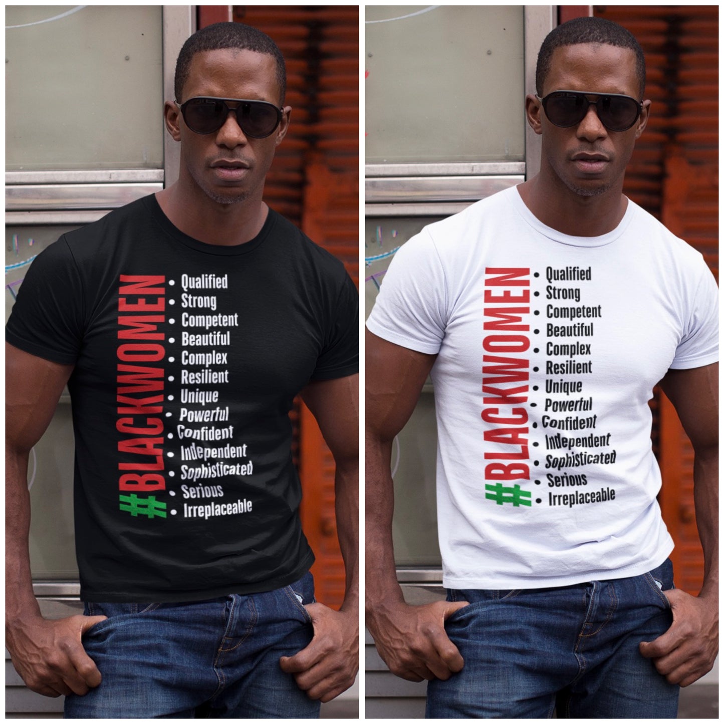 Support "Black Women" Unisex Adult T-Shirt