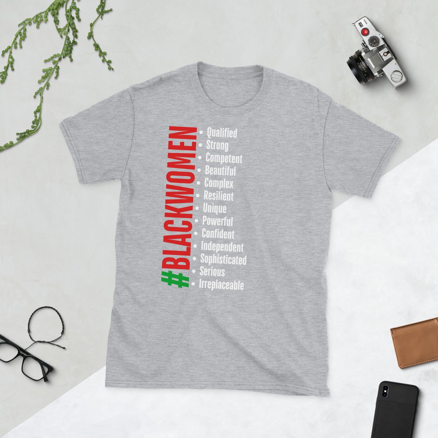 Support "Black Women" Unisex Adult T-Shirt