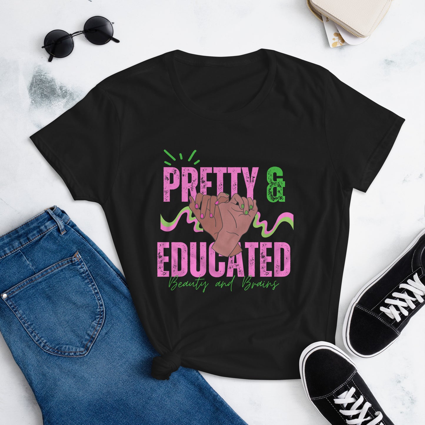 Women's Fitted Pretty & Educated Tee