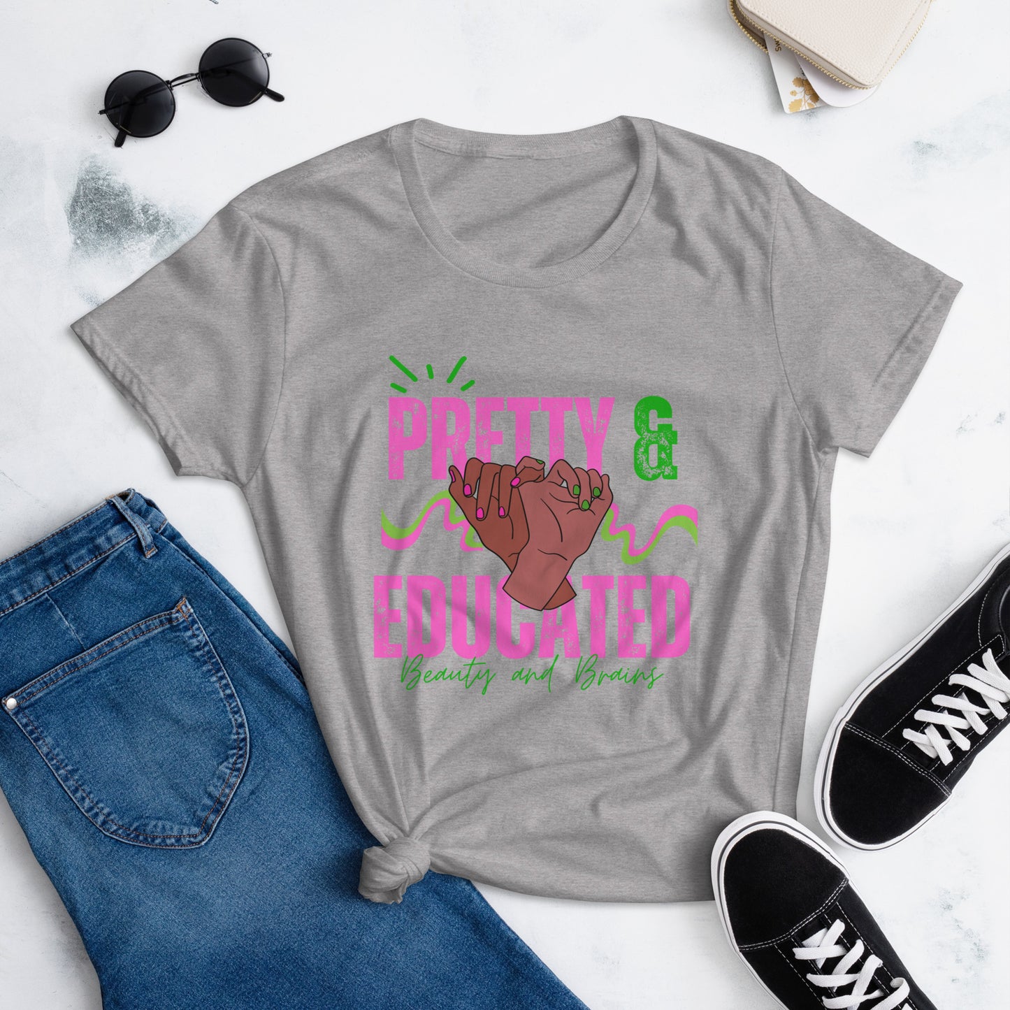 Women's Fitted Pretty & Educated Tee