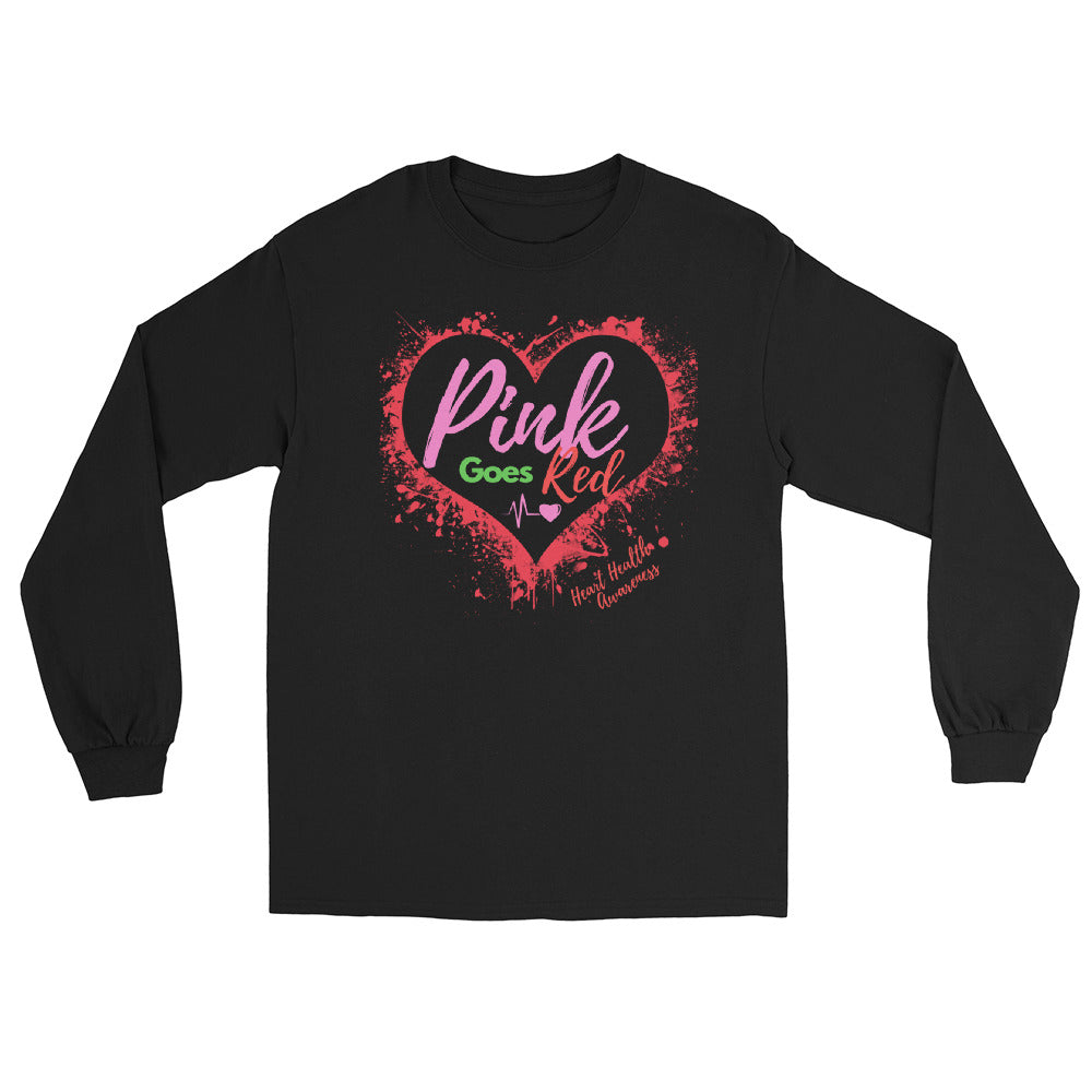 Adult Long Sleeve "Pink Goes Red" Shirt