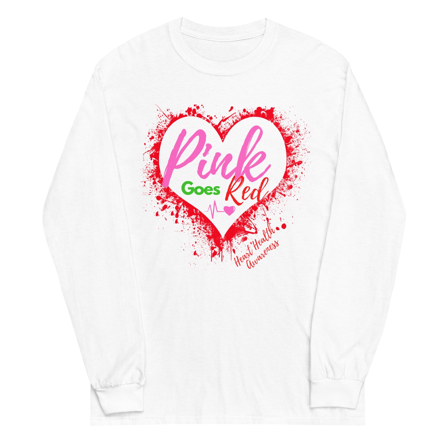 Adult Long Sleeve "Pink Goes Red" Shirt