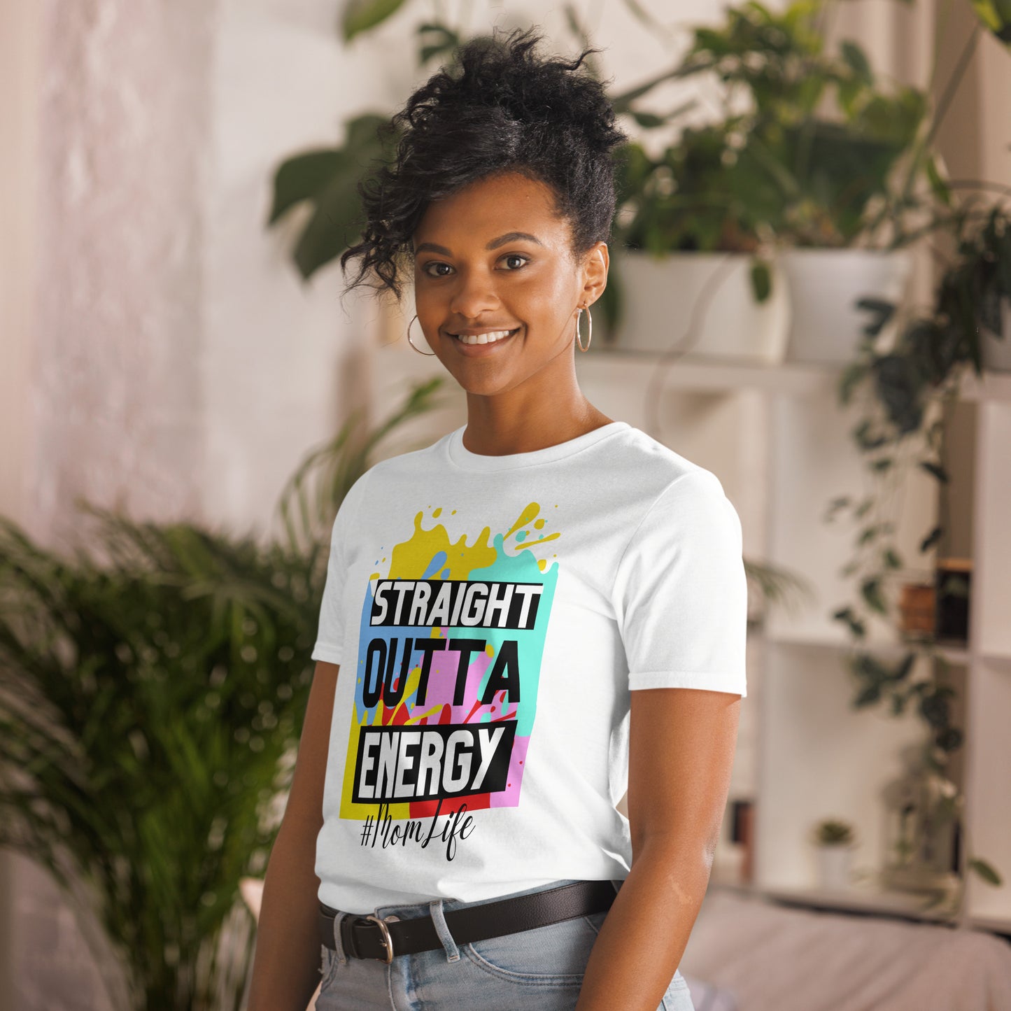 Adult Short-Sleeve "Outta Energy" T-Shirt (CUSTOMIZABLE HASHTAG: SEE BELOW)