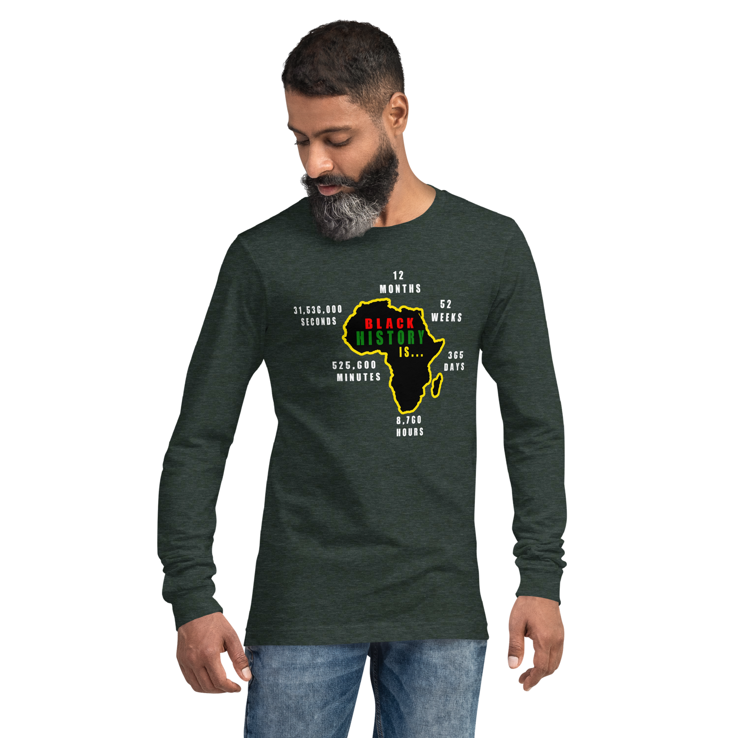 Black History Adult Unisex Long Sleeve T-Shirt