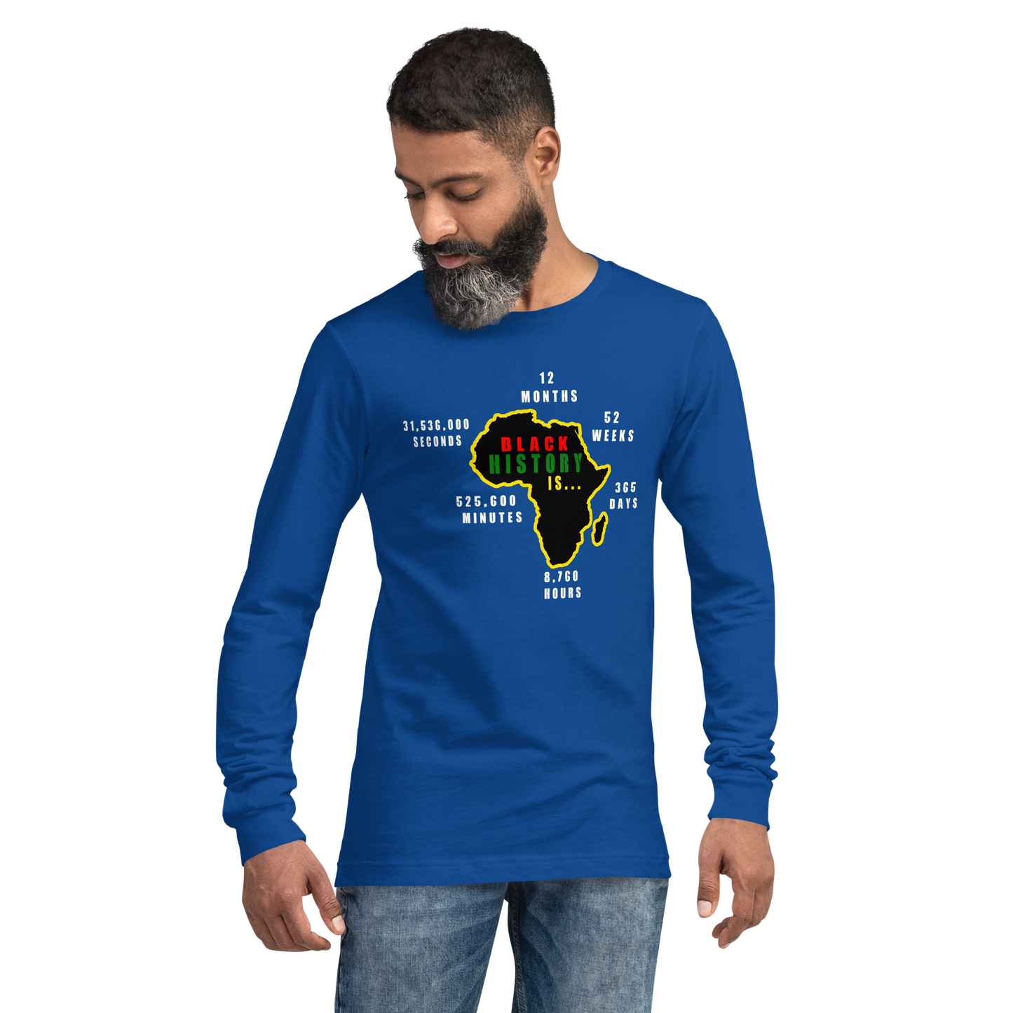 Black History Adult Unisex Long Sleeve T-Shirt