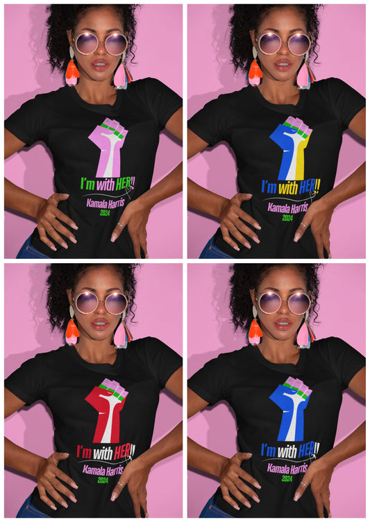 Solidarity Adult T-shirt: Kamala Harris 2024 (ATTENTION: Specify Color in Note Section)