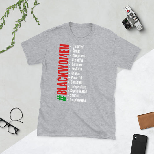 Support "Black Women" Unisex Adult T-Shirt