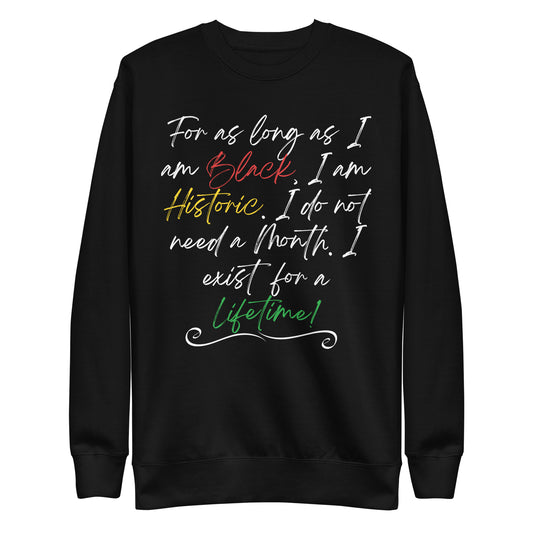 Unisex "Black History" Sweatshirt
