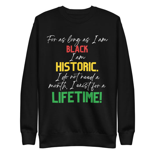 Unisex "Black History" Sweatshirt