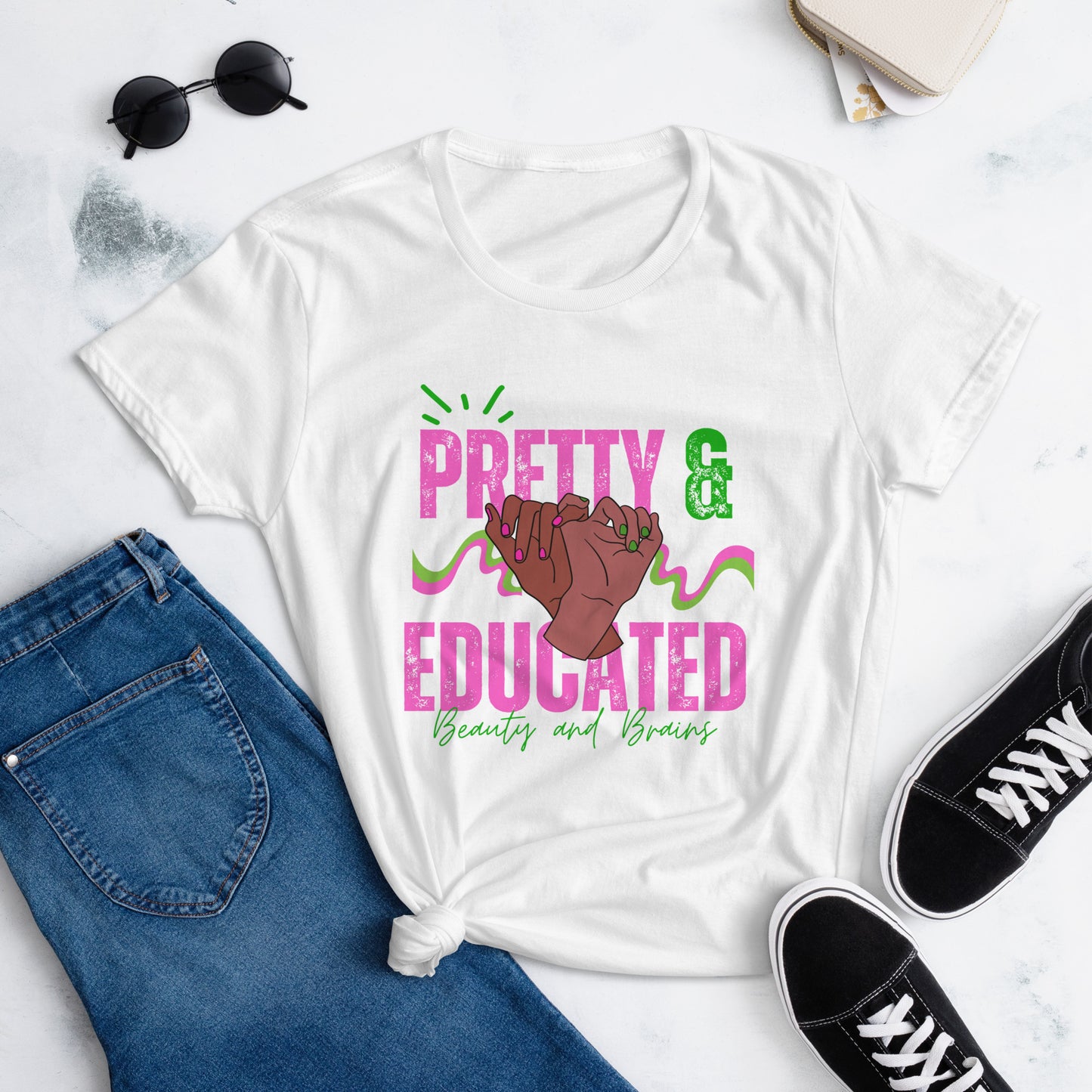 Women's Fitted Pretty & Educated Tee