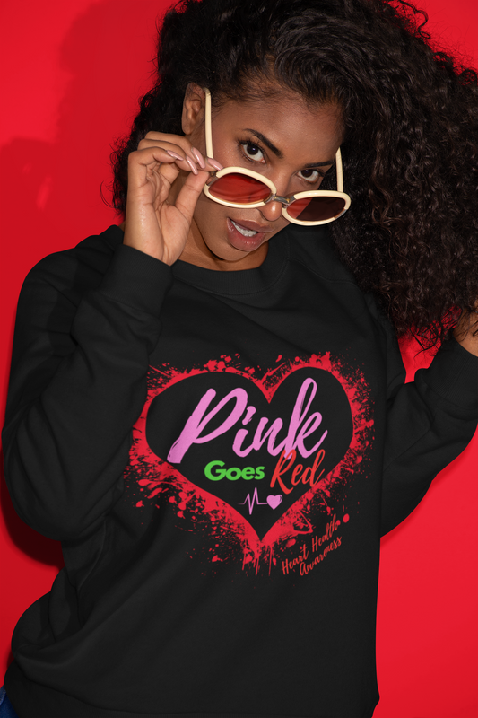 Adult "Pink Goes Red" Sweatshirt