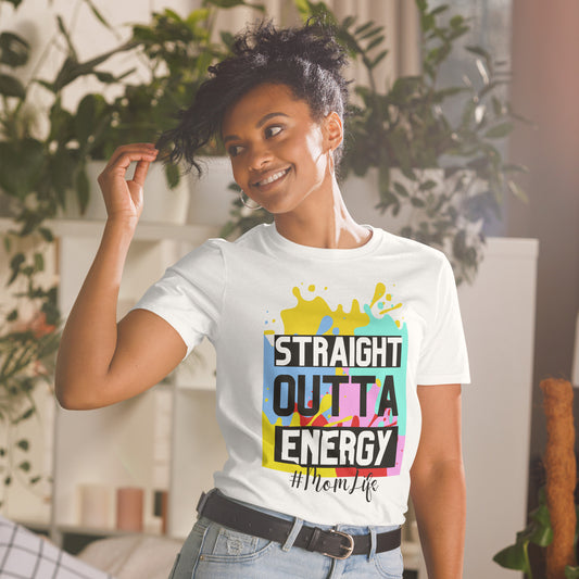Adult Short-Sleeve "Outta Energy" T-Shirt (CUSTOMIZABLE HASHTAG: SEE BELOW)