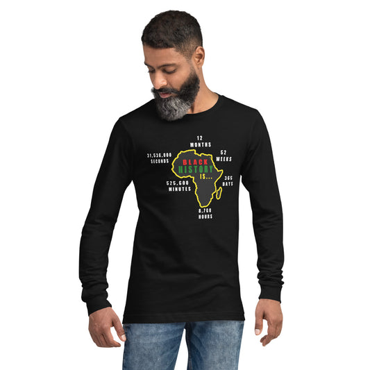 Black History Adult Unisex Long Sleeve T-Shirt