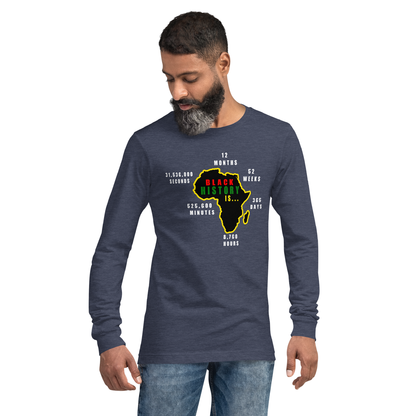 Black History Adult Unisex Long Sleeve T-Shirt