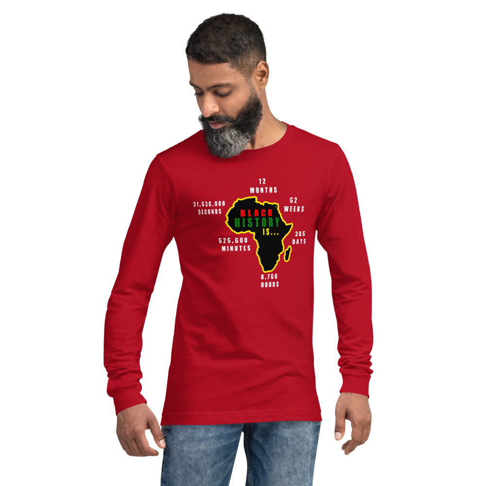 Black History Adult Unisex Long Sleeve T-Shirt