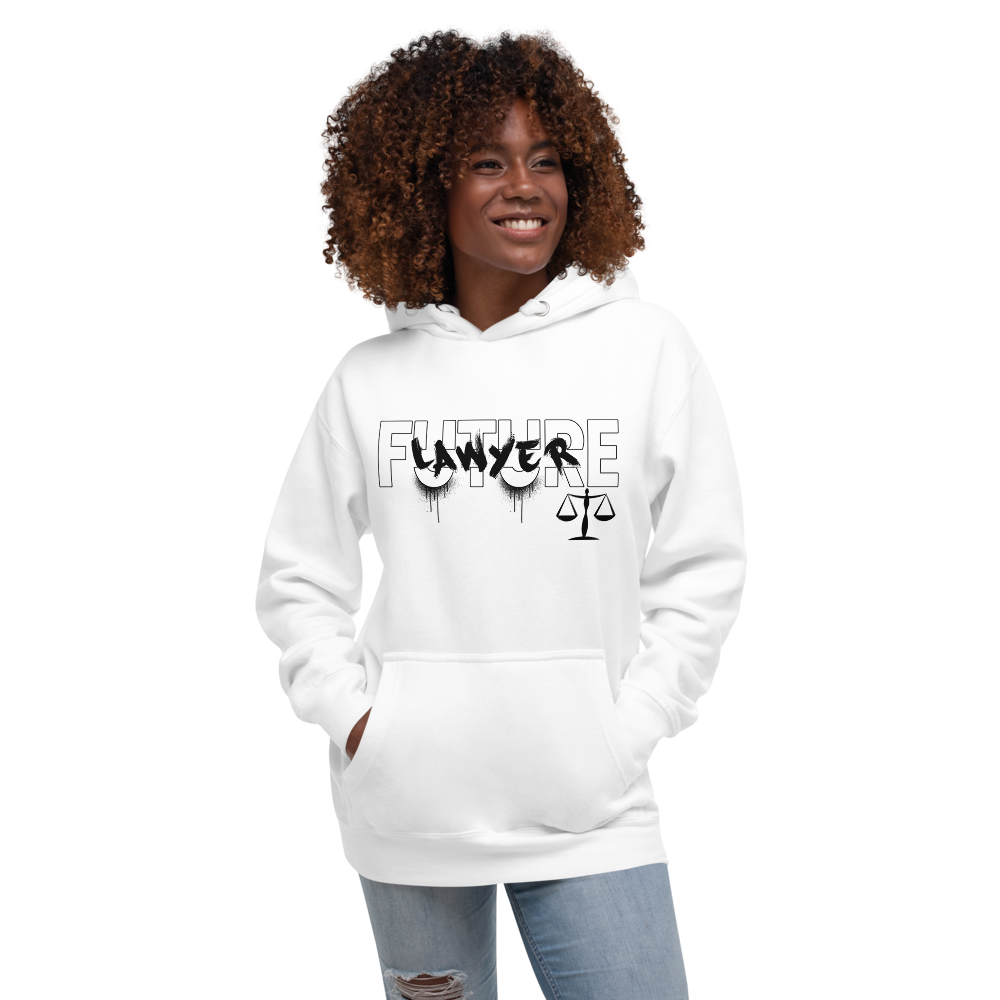 Future Lawyer BW Adult Hoodie