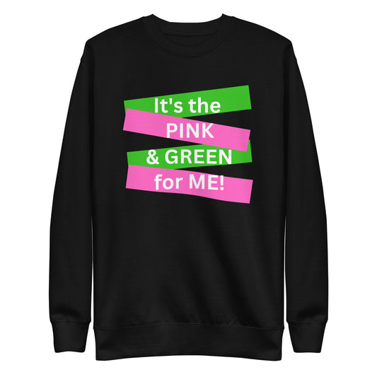 Adult "PINK & GREEN" Sweatshirt