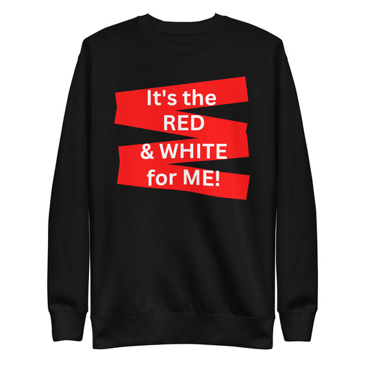 Adult "RED & WHITE" Sweatshirt