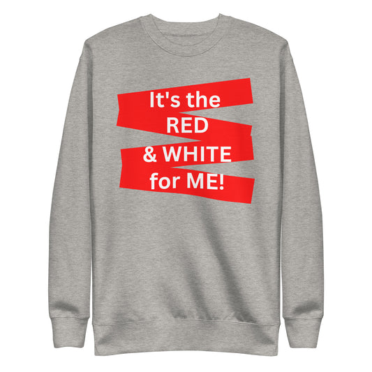 Adult "RED & WHITE" Sweatshirt