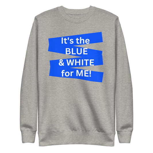Adult "BLUE & WHITE" Sweatshirt